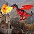 Brinquedo Dragão Articulado Mundo Medieval Asas Flexíveis Infantil 16cm - Imagem 2