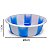 Bacia Plastica Siliconada 28cm 3L Colorida Redonda Estampada - PANAMI - Imagem 4