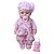 Boneca Bebê Com Pijaminha Mamadeira Chupeta Fofinha Hora De Dormir Milk Brinquedos - Imagem 2