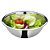 Tigela Bowl Inox 25cm Grande Profissional Uso Culinário - Bacia Saladeira Fruteira Tigela - Imagem 1
