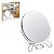 Espelho de Maquiagem Metal Dupla Face com Aumento 8" Mulher Beleza Espelho Duplo Redondo Moldura Metal - Imagem 2