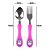 Kit Talheres Inox Personagem Infantil Colher Garfo - Diversos Modelos Talher - Imagem 4