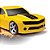 Carro Camaro SS de 35CM Grande Camaro Amarelo Ou Vermelho - Carrinho Brinquedo Vorax Roda Livre - Imagem 9