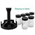 Porta Temperos Giratório 360° com 6 Potes de Vidro Premium de Vidro 85ml Tampa Dosadora Preta Belovidro - Imagem 6