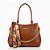 Bolsa Feminina Luxo Grande Com Alça Removível Transversal e Mão, Acessórios Lenço e Corrrentes - Imagem 2