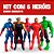 Kit 5 Bonecos Vingadores Marvel Herói - Colecionaveis Avengers - Homem Aranha Hulk Pantera Negra Homem Ferro - PANAMI - Imagem 1