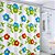 Cortina de Box Vinil FLORES com 12 Ganchos -1,80m x 1,80m - O Toque de Renovação que Seu Banheiro Merece - PANAMI - Imagem 2