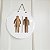 Placa em Acrilico para Banheiro Masculino e Feminino 20cm - Imagem 3