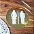 Placa em Acrilico Dourado Banheiro Masculino e Feminino 20cm - Imagem 4