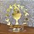 Topo de Bolo Primeira Eucaristia em Acrilico Dourado - Imagem 2