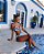 FLORESCER AZUL - TOP VAZADO | BOTTOM HOT PANTS VAZADO - Imagem 3
