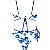FLORESCER AZUL - TOP VAZADO | BOTTOM HOT PANTS VAZADO - Imagem 2
