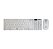 Kit Teclado e Mouse S/Fio 2.4GHZ Branco - Imagem 1