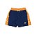 Shorts Crop High Orange/Navy - Imagem 1