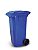 Coletora Lixo 120L Azul - Imagem 1