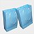 Sacola Papel 170grs 19x15x6cm (BF1) Azul Claro c/10 - Imagem 1