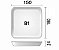 Bandeja EPS B1 Rasa 150x150x18mm C/10 Unidades - Imagem 1