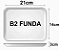 Bandeja EPS B2 Funda 210x140x28mm C/10 Unidades - Imagem 1