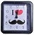 Relógio De Mesa Quadrado Portátil Quartz Alarm Clock - Imagem 1