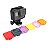 Filtros para Mergulho Compatíveis com Gopro HERO5 Black, HERO6 Black e HERO7 Black - Kit com 6 - Imagem 1