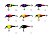 Isca Artificial Lure21 Shad21 8,2cm/12g Meia-Água Cor PF - Imagem 5