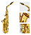 Sax Alto Konig Dourado Haste Simples – Completo e Pronto para Uso - Imagem 3