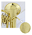 Bombardino Euphonium Sib Konig Laqueado 3 Pistos Completo com Estojo - Imagem 5