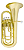 Bombardino Euphonium Sib Konig Laqueado 4 Pistos Profissional Completo - Imagem 2