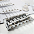 Kit 6 Saddles para Ponte Tremolo Stratocaster Carrinhos Ajustáveis - Imagem 6