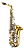 Sax Alto Konig Eb Dourado Prata Completo com Estojo e Boquilha Profissional - Imagem 9
