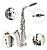 Sax Alto Konig Eb Prateado Completo com Estojo e Boquilha Profissional - Imagem 3