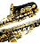 Sax Alto Konig Eb Preto com Campana Dourada Completo com Estojo - Imagem 6