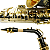 Sax Alto Konig Eb Preto com Campana Dourada Completo com Estojo - Imagem 7