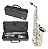 Sax Alto Konig Eb Prateado Completo com Estojo e Boquilha - Imagem 1