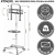 Suporte Pedestal para TV 23 a 60 Polegadas com Rodinhas e Bandeja - Imagem 2