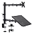 Suporte Gamer para Notebook e Monitor 8 a 32” Articulado de Mesa com Bandeja - Imagem 1