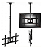 Suporte para TV 32 a 75” Teto ou Parede Articulado Giratório Ajustável - Imagem 1