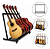 Suporte Rack para 5 Instrumentos Violão Guitarra Viola Base Reforçada - Imagem 1