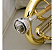 Trombone de Marcha Sib Trombonito Laqueado Completo com Case Luxo - Imagem 9