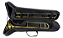 Trombone de Vara Sib Konig Laqueado Dourado Profissional Completo - Imagem 10