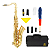 Sax Tenor Konig Bb Dourado Laqueado Completo com Estojo e Boquilha - Imagem 1