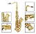 Sax Tenor Konig Bb Dourado Laqueado Completo com Estojo e Boquilha - Imagem 3