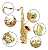 Sax Tenor Konig Bb Dourado Laqueado Completo com Estojo e Boquilha - Imagem 8