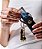 Black Textured Twist Lock with Tassel Hand Sanitizer Spray Holder - Imagem 2