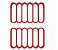OXO Good Grips Silicone Roasting Racks in Red - Imagem 2