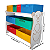 Organizador de Brinquedos Colorido Tematizado Ursinho - Imagem 6