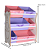 Organizador De Brinquedos Tematizado Ursinho Rosa E Lilas - Imagem 6