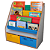 Porta Livros Infantil Decorativo Montessoriano Com 2 Caixas - Imagem 2