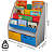 Porta Livros Infantil Decorativo Montessoriano Com 2 Caixas - Imagem 5