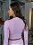 Cropped Feminino Ribana Canelada Manga Longa Basic Rosa Chá - Imagem 7